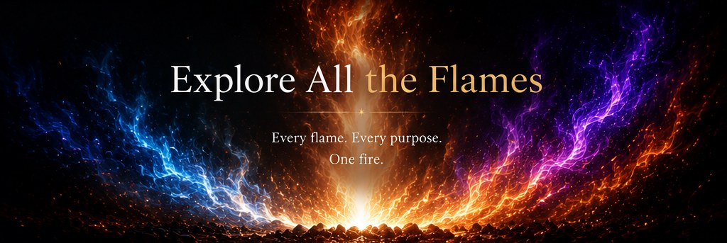 Explore All the Flames — Every flame. Every purpose. One fire.